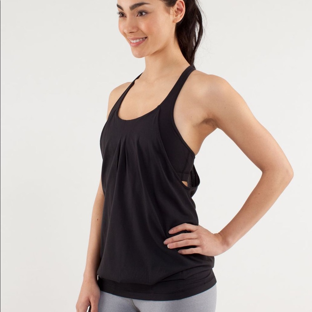 Lululemon bra and tank combo black